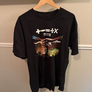 Ed Sheeran Mathematics Tour T-Shirt 2XL Black Concert Tee +-=÷× World Tour